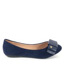 Sapatilha Bico Redondo Azul Marinho