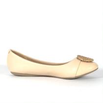Sapatilha Bico Redondo Creme