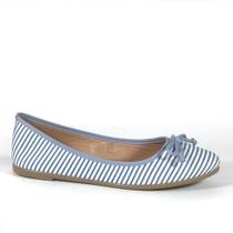 Sapatilha Bico Redondo Listrada
