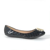 Sapatilha Bico Redondo Preta