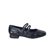 Sapatilha boneca duas tiras bottero couro