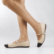 Sapatilha Boneca Fivela Couro