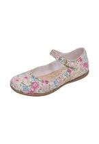 Sapatilha Boneca Infantil Menina Camurça Branco Floral Rosa e Azul Sapatilha Boneca Infantil Menina Camurça Branco Floral Rosa e Azul