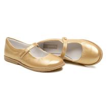 Sapatilha Boneca Infantil Menina em Couro Dourada Gambo Sapatilha Boneca Infantil Menina em Couro Dourada Gambo