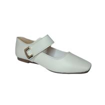 Sapatilha Boneca Mary Jane Formal Confortavel Bico Quadrado Cor:Cremetamanho:36 Sapatilha Boneca Mary Jane Formal Confortavel Bico Quadrado Cor:Cremetamanho:36