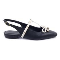 Sapatilha Boneca Slingback com Laço