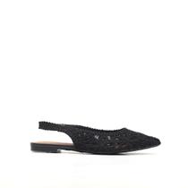 Sapatilha Bordada Slingback