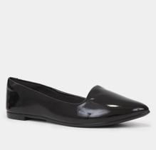 Sapatilha Casual Feminina Moleca Verniz Bico Fino Rf 5635816