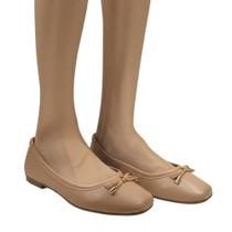 Sapatilha casual moleca bico quadrado
