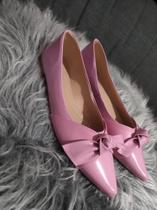 Sapatilha Com Laço Bico Fino