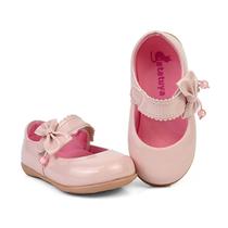 Sapatilha Conforto Infantil Bebê Menina Rosa Com Laço Gatatuya
