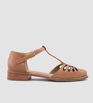 Sapatilha Corte Laser Couro Caramelo CBK Sapatilha Corte Laser Couro Caramelo CBK