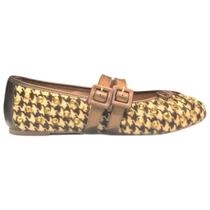 Sapatilha couro com aplicações maithe 52a0091