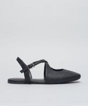 Sapatilha Couro Julia - Preto