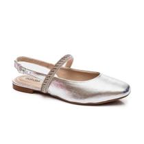 Sapatilha dakota cristal prata da233