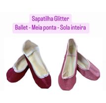 Sapatilha de Balé / Ballet com Glitter - Meia Ponta - Ludili
