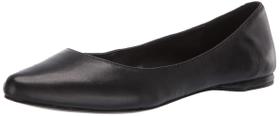Sapatilha de balé feminina de couro preto Nine West Speakup 8.5 Sapatilha de balé feminina de couro preto Nine West Speakup 8.5