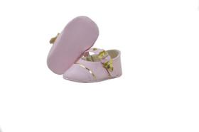 Sapatilha de Bebê Feminina Verniz Rosa Bebê