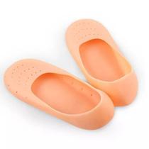 Sapatilha de silicone hidratante meia para pés com rachaduras e fissuras