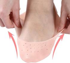Sapatilha De Silicone Hidratante Meia Para Pés