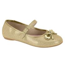 Sapatilha Dourado Infantil Molekinha Menina 2502.394 42502