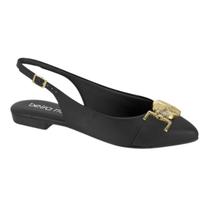 Sapatilha Feminina Beira Rio Mule Slingback Bico Fino Confortavel Ref: 4134.1018
