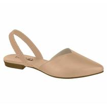 Sapatilha Feminina Beira Rio Mule Slingback Bico Fino Elastico Ref: 4134.446