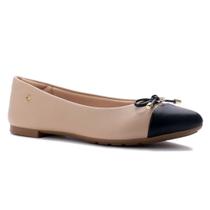 Sapatilha Feminina Bico Fino Bicolor Sand Softli 10000.10005