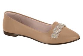 Sapatilha Feminina Bico Fino Confortável Moleca 5635875