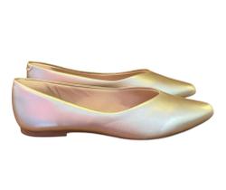 Sapatilha feminina bico fino dourado Sus Cia