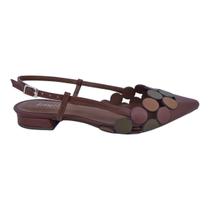 Sapatilha Feminina Bico Fino Fashion Scarpetti Adr-11437315 Marrom