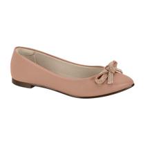 Sapatilha Feminina Bico Fino Moleca Rosa