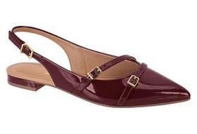 Sapatilha feminina bico fino slingback vizzano - 1206296