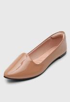 Sapatilha feminina bico fino verniz moleca 5635.816