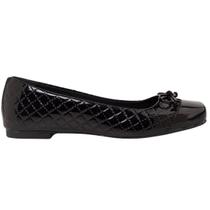 Sapatilha Feminina Bico Quadrado Bailarina Loafer Confortável Via Angel 79.01
