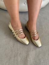 Sapatilha Feminina Boneca Bico Quadrado Mary Jane Confortável Casual Elegante Moda