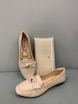 Sapatilha feminina casual cor creme + carteira Sapatilha feminina casual cor creme + carteira
