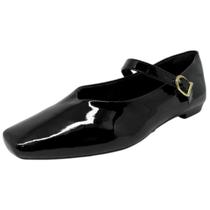 Sapatilha Feminina Conforto Boneca Envernizado Sua Cia