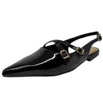 Sapatilha Feminina Conforto Slingback Elegante Sua Cia