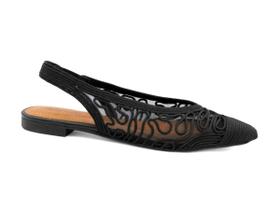 Sapatilha Feminina Crochê Slingback Valentina 373280