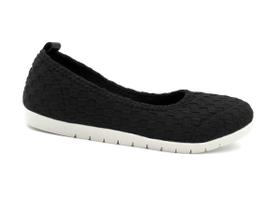 Sapatilha Feminina Knit Preto Confortline AM09 Sapatilha Feminina Knit Preto Confortline AM09