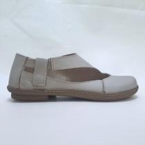 Sapatilha Feminina Macia Confortável Retro Casual Couro