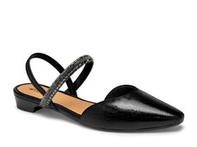 Sapatilha Feminina Mississipi Mule Slingback Bico Fino Brilho Strass Elastico Me232 Sapatilha Feminina Mississipi Mule Slingback Bico Fino Brilho Strass Elastico Me232