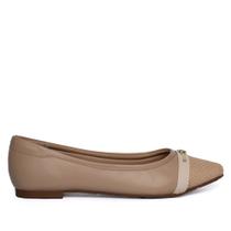 Sapatilha Feminina Modare Bico Fino Ultra Conforto Bege