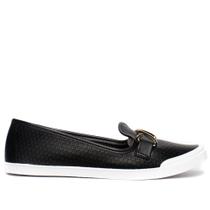 Sapatilha Feminina Moleca com Detalhe em Dourado Preto Sapatilha Feminina Moleca com Detalhe em Dourado Preto