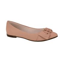 Sapatilha Feminina Moleca Enfeite Nude