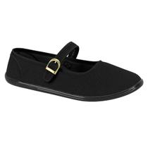 Sapatilha Feminina Moleca Fivela Clássica Lona Comfort Leve