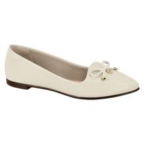 Sapatilha Feminina Moleca Laço Bico Fino Casual Conforto