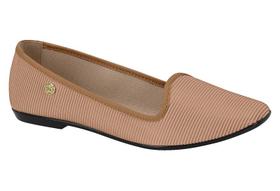 Sapatilha Feminina Moleca Napa Canelado Bico Fino 5729124