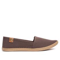 Sapatilha Feminina Moleca Nobuck Microfuros Marrom Sapatilha Feminina Moleca Nobuck Microfuros Marrom